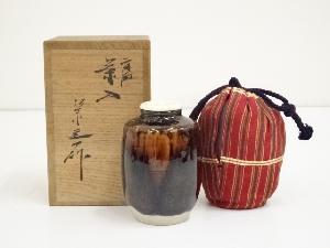 京焼　桶谷定一造　肩衝茶入（共箱）□z